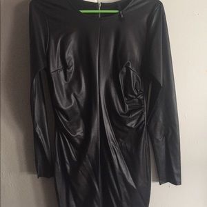 LG Black Faux leather dress